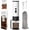 White, variant on 3-in-1 Single Serve Coffee Maker,Wireless Protable Coffee Machine Vacuum Pressured,Automatic Extraction and Real-time Heating Vacuum Coffee Maker for Travelling(Gold)