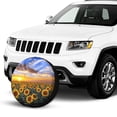 thumbnail image 2 of KAKALAD Sunflowers Full Bloom Sunset 07 Spare Tire Cover Universal Vehicle Accessories Buckle Car Tools 17”in, 2 of 6
