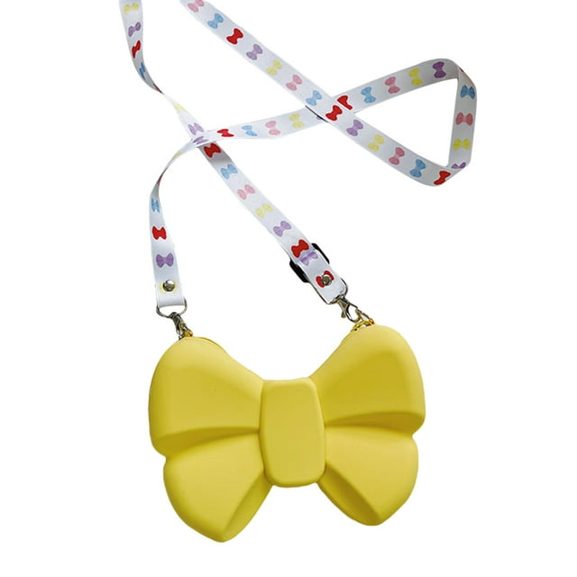 Opperiaya Sac à Bandoulière pour Petites Filles en Forme de Nœud Adorable Sac à Main