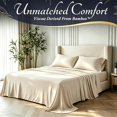 thumbnail image 2 of 4Pcs Bamboo Cooling Bedding Set, Extra Deep Pocket Breathable Sheets for Hot Sleepers, Pillowcases, Flat Sheet & Fitted Sheet, Perfect Family Gift, 2 of 8