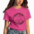 thumbnail image 4 of KPOPLK Girls Striped Short Sleeve T Shirts Kids Summer Oversized Tops Casual Crewneck Tees 5-14 Years Size 11-12 Years,Hot Pink, 4 of 7