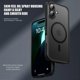 thumbnail image 2 of For iPhone 16 Case Matte PC+TPU Phone Cover Compatible with MagSafe - Black, 2 of 5