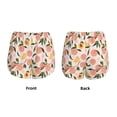thumbnail image 3 of Cauagu Peach With Leaves1 Print Women's 2 in 1 Running Shorts Athletic Workout Gym Yoga Shorts Running Shorts for Women-Medium, 3 of 7