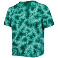 thumbnail image 3 of Women's ZooZatz Green Michigan State Spartans Cloud-Dye Cropped T-Shirt, 3 of 3
