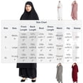thumbnail image 2 of Hauts à Manches Longues pour Femmes Robe Abaya Modeste à Capuche Chauve-Souris Couleur Unie 2 Couleurs, 2 of 8