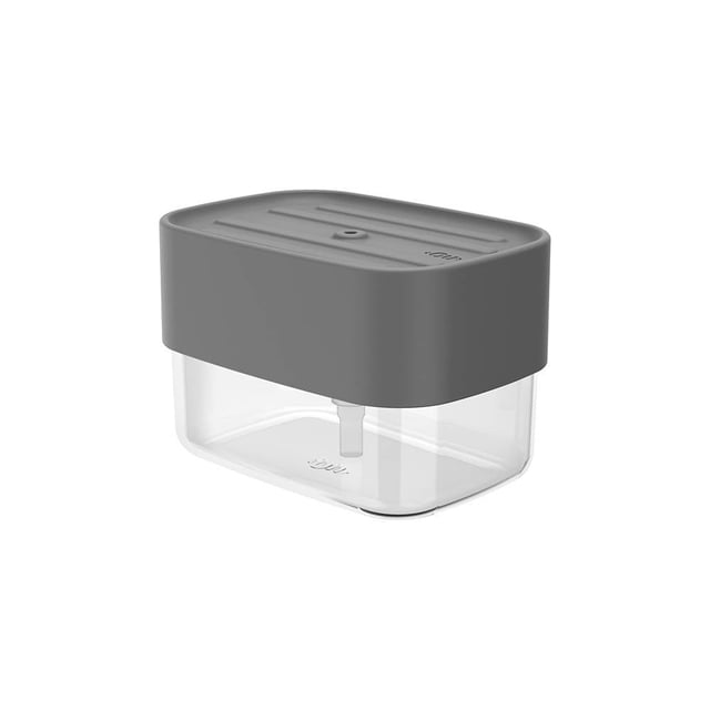 Dispensador OU para Detergente con Porta Esponja 550ml Gris