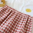 thumbnail image 4 of Wangmeiwg Women's Spring/summer Thin Shorts Loose Fitting Comfortable And Checkered Home Pants Straight Leg, 4 of 8