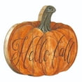 thumbnail image 2 of Penny Lane Publishing 17" Orange and Brown "Hello Fall" Hanging Pumpkin Thanksgiving Wall Decor, 2 of 2
