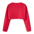 thumbnail image 4 of Clearance!ibuvkizy Girls Cardigan Fall Winter Toddler Kids Baby Girls Fashion Cute Color Long Sleeved Thin Style Button Cardigan Sweaters Red,12 Months, 4 of 9