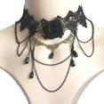 thumbnail image 2 of 3Pcs Women Fashion Rose Flower Lace Hollow Choker Pendant Chain Necklace Jewelry, 2 of 5