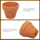 thumbnail image 2 of 10 macetas pequeñas de terracota de 4,5 x 4 cm, de cerámica, para cactus, suculentas, ideales para manualidades y recuerdos de boda., 2 of 5