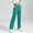 Sky Blue, variant on Women Button Decor Elastic High Waist Wide Leg Pants, Loose Casual Solid Trousers, Daily Street Lounge Pants with Side Pockets Pink XL(XL)