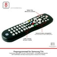 thumbnail image 6 of GE 8-Device Universal TV Remote Control in Black, 33715, 6 of 6