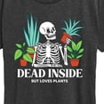 thumbnail image 3 of Instant Message - Dead Inside Loves Plants - Women's Short Sleeve Graphic T-Shirt, 3 of 6