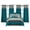 Teal Grey, variant on LANCO MODERN LIFESTYLE Queen Comforter Set, Brown Bedding Set, Jacquard Woven with Geometry, 8 Pieces Bed in a Bag, Bed Skirt, Shams and Decorative Pillows