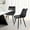 Black, variant on MOONMISS Dining Chair Set of 2,Rubberwood Frame Covered in Polyurethane Synthetic Leather,Black