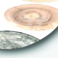 thumbnail image 2 of Designart 'Geometric Cream Circles ' Geometric Metal Circle Wall Art, 2 of 3