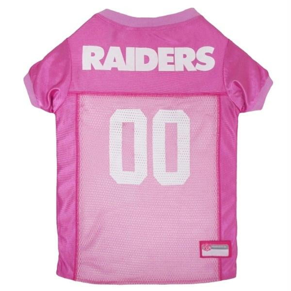 Oakland Raiders Pink Pet Jersey - Small 