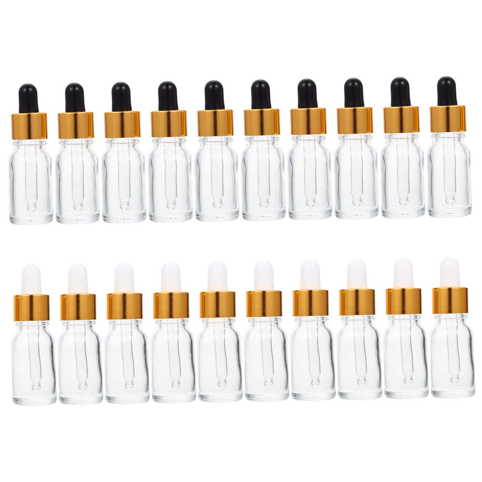 Soimiss White Glass Dropper Bottles for Essential Oils and Storage Use 20Pcs