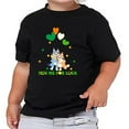 thumbnail image 2 of Bluey Happy St. Patrick'S Day Toddler Shirt Hug Me For Lucky Toddler Shirt Shamrock Cartoon Toddler Shirt, Shamrock, Four Leaf Clover, Blue Dog Irish Day, Bluey Leprechaun Cute Baby Clothes, 2 of 5