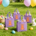 thumbnail image 4 of Honmine 12-Piece Easter Gift Bags Set, Rabbit Pattern Holiday Decorative Bags, Available in 6 Colors, Spring Party Favor Bags, 4 of 6