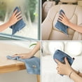 thumbnail image 2 of Unique Bargains Cotton Cleaning Cloth 6 Pack Cleaning Rag Solid Soft Kitchen Towels Blue 12" x 12", 2 of 7