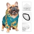 thumbnail image 3 of Fotbe World Map With Landmarks Sudadera con Estampado para Perros Pequeños – Suéter con Capucha para Mascotas, Tela Suave de Forro Polar con Bolsillo-X-Large, 3 of 7