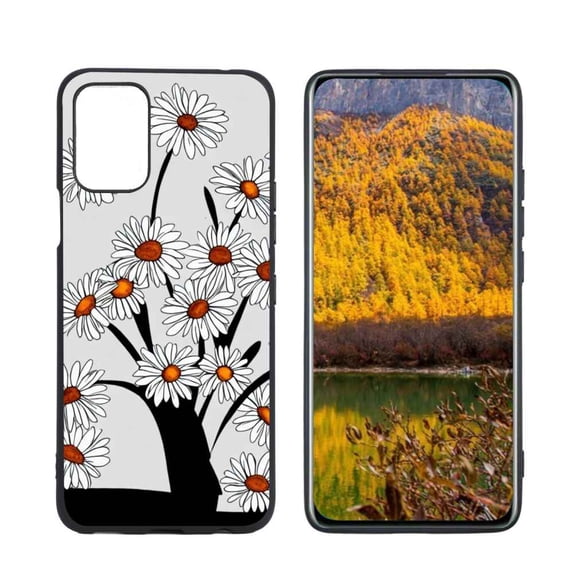 Compatible with LG K53 Phone Case, Daisies-42 Case Men Women, Flexible Silicone Shockproof Case for LG K53