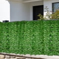 thumbnail image 6 of RUIQPGRT Faux Ivy Fence Privacy Screen Outdoor Expandable Artificial Greenery Roll Fake Hedge Wall Patio Green Plastic Leaf Plant Vine Grass Panels Gate Covering Garden Balcony- Everyday Essential, 6 of 9