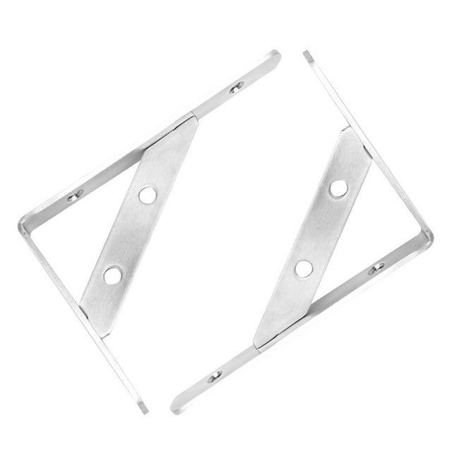 Soporte De Acero Inoxidable, Soporte De Mesa, Soporte Triangular, Tratamiento De Dibujo De Superficies, Patio Trasero De Oficina, Remolque, Para Cocina, Baño Para Tiendas,
