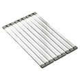 thumbnail image 1 of Escurridor de platos,Organizador de escurridor para fregadero de cocina,Escurridor de platos plegable de acero inoxidable,Escurridor de platos para 60cmx32.5cm, 1 of 8