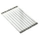 thumbnail image 1 of Escurridor de platos,Organizador de escurridor para fregadero de cocina,Escurridor de platos plegable de acero inoxidable,Escurridor de platos para 60cmx32.5cm, 1 of 8