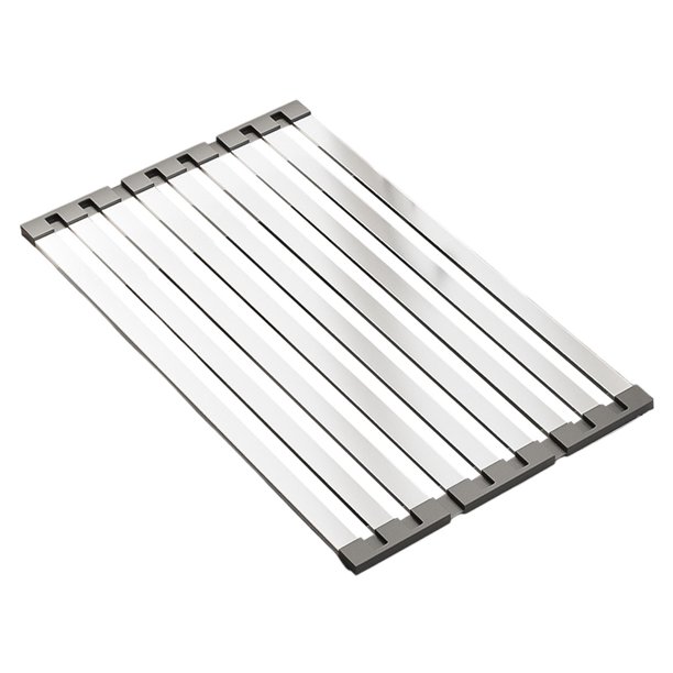 Escurridor de platos,Organizador de escurridor para fregadero de cocina,Escurridor de platos plegable de acero inoxidable,Escurridor de platos para 60cmx32.5cm