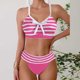 thumbnail image 2 of Traje de Baño de Mujer Más Tamaño de Impresión Bikini Traje de Baño Dividido, Poliéster Spandex para la Playa Del Verano Y la Piscina, 2 of 9