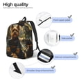 thumbnail image 3 of Yiaed Forest Creek Cute Dog Print Print Laptop Backpack Travel Canvas Backpack Vintage Aesthetic Backpack for School Knapsack Backpack Backpack for School-Medium, 3 of 5