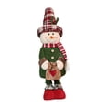 thumbnail image 4 of Figuras de muñecas navideñas, adornos decorativos navideños, adornos navideños, decoración navideña, decoración navideña para dormitorio, escritorio Muñeco de nieve navideño M, 4 of 10