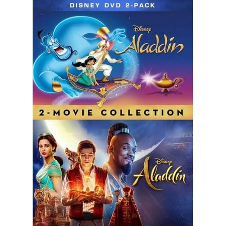 Aladdin (1992) / Aladdin (2019): 2-Movie Collection (DVD) Disney Adventure Animated Comedy