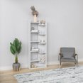 thumbnail image 2 of Ada Home Decor 5 Shelf Bookcase Multiple Tier Open Shelf Modern Book Shelves, White, 2 of 7