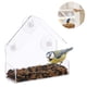 thumbnail image 1 of Comedero para pájaros de ventana para exterior con ventosas fuertes, apto para cardenales, pinzones, carboneros, etc., 1 of 8