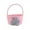 Pink, variant on Twfbrm Easter Bunny Woven Basket, Handmade Easter Eggs Basket with Plush Rabbit Doll, Decorative Fabric Storage Bucket with Handle, Adorable Empty Easter Bakset for Eggs Hunt, Cute Bunny Tote Bags