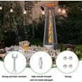 thumbnail image 2 of 2Pack Square Umbrella Shape Stand-up Pyramid Patio Heater Replacement Hardware, Bolt & Nut Set for Propane Outdoor Space Heaters, Reflector Shield Accessories, 2 of 5