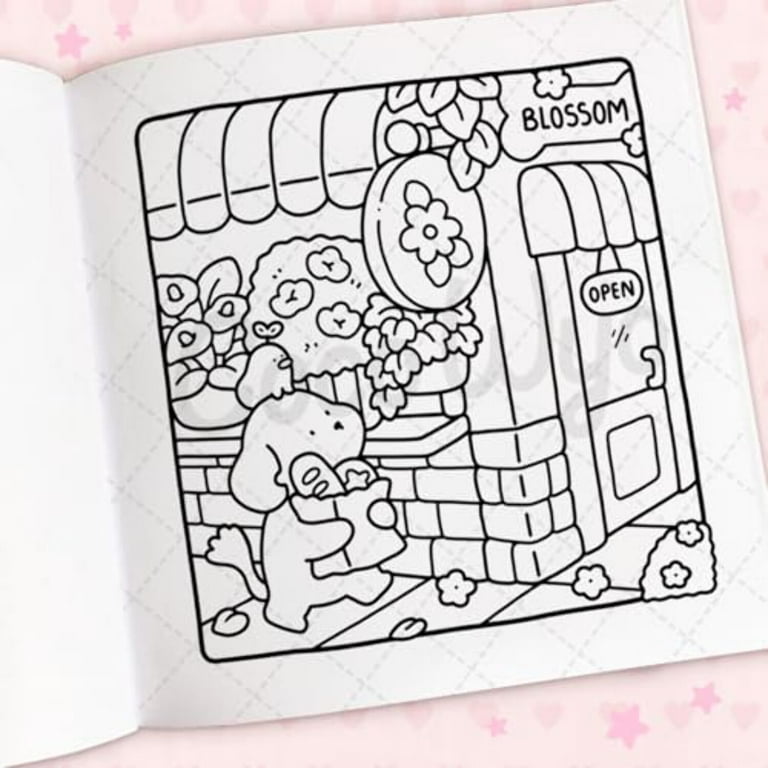 Coco Coco Wyo: Cozy Cuties: Coloring Book for Adults and Kids, 96 pages (Paperback)