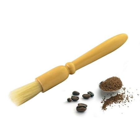 

Espresso Supply Coffee Grinder Brush Natural Bristles Wooden Handle Espresso Brush Accessories Cleaning Brush for Bean Grain Barista Tool