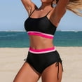 thumbnail image 5 of Ticikt Athletic Strap Tankini Swimsuit Two Piece Swimwear with and Adjustable Ties, 5 of 6