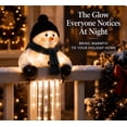 thumbnail image 3 of WinterGlow Snowman Icicle Light Decor, Christmas Holiday Accessory with Cascading Icicle Lights for Front Porch Outdoor Decoration, 3 of 5