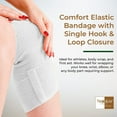 thumbnail image 3 of PinesC 3" Letex Free Bandges - Comfort Elastic Bandage with Single Hook & Loop Closure - White, 2 Pack 2 Pack White 3" Width, 3 of 5