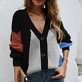thumbnail image 1 of Cárdigan de punto, abrigo, cárdigan de punto con cuello en V, cárdigan de punto para mujer, cárdigan de punto diseñado para profesionales, 1 of 7