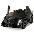 thumbnail image 2 of Costway Coche deportivo para niños Lamborghini 4WD con licencia, 12 V, funciona con batería y 3 velocidades, color negro, 2 of 2