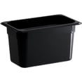 thumbnail image 4 of TrueCraftware- 1/4 Size 6” Deep Food Pan Polycarbonate Black Color- Food Storage Containers Plastic Food Pan Restaurant Commercial Hotel Pans for Food Prep Fruits Vegetables Beans Corns, 4 of 5
