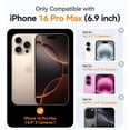 thumbnail image 2 of Funda de teléfono CANSHN Magnetic Clear compatible con iPhone 16 Pro Max, 2 of 8